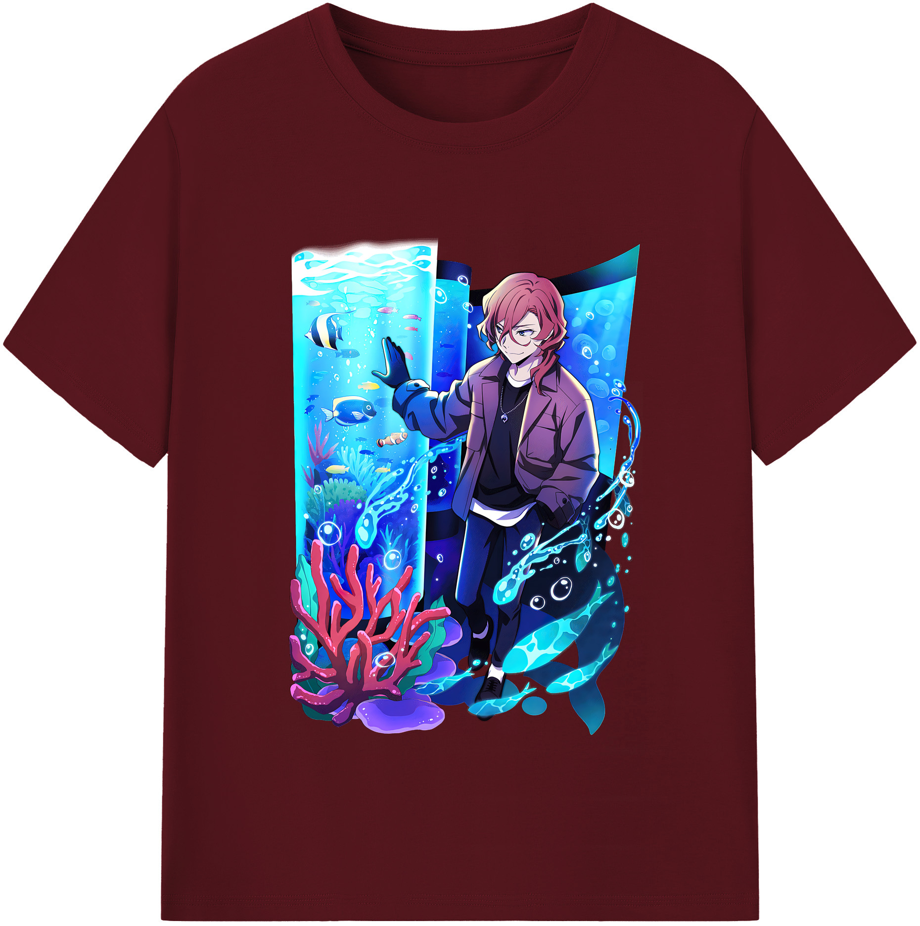 （画像用） 文豪ストレイドッグス Bungo Stray Dogs 綿100％半袖Tシャツ（フロントプリント）